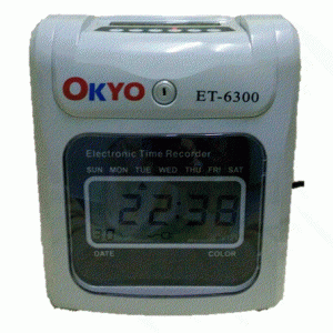 OKYO ET-6300 Time Recorder (Digital Display) FREE TIME CARD / CARD RACK PLUS INSTALLATION